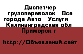 Диспетчер грузоперевозок - Все города Авто » Услуги   . Калининградская обл.,Приморск г.